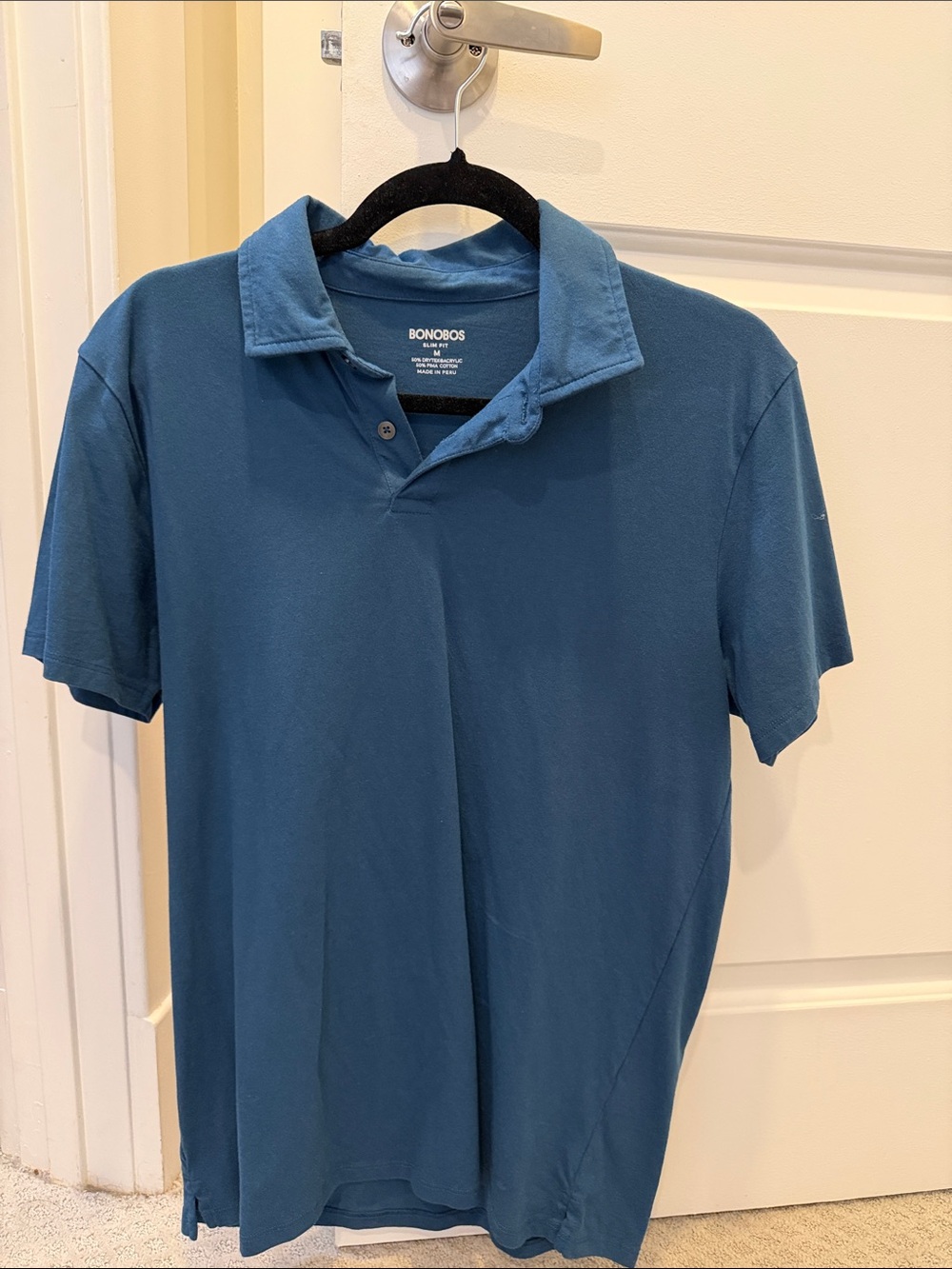 Bonobos Men’ Blue Polo (Slim Fit)